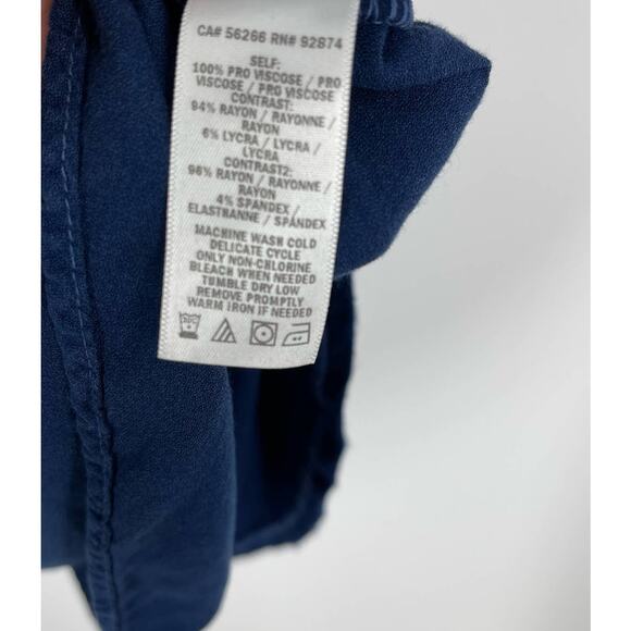 Splendid Blue Shirt Dress Women's Size Small Short Sleeves - Picture 4 of 9